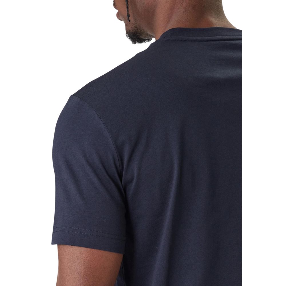 EA7 Emporio Armani Blue Cotton T-Shirt