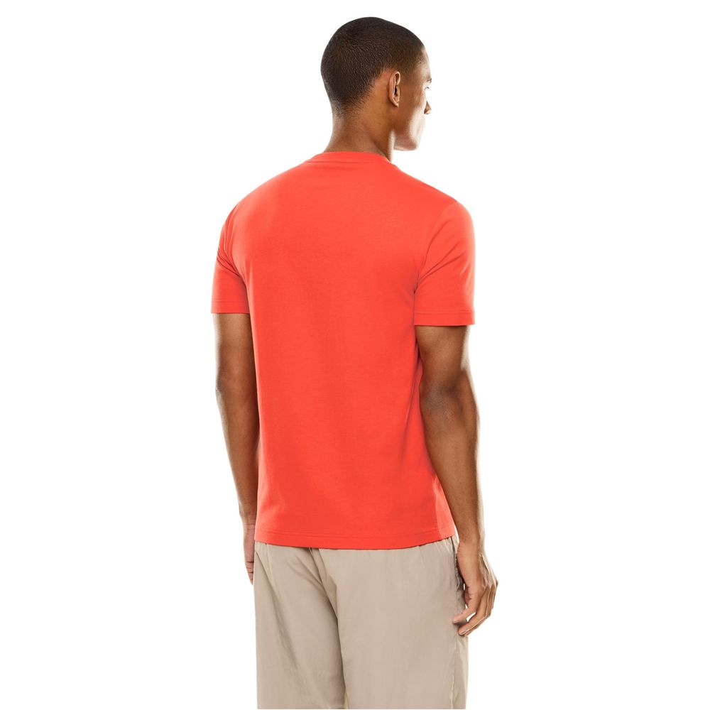 EA7 Emporio Armani Red Cotton T-Shirt