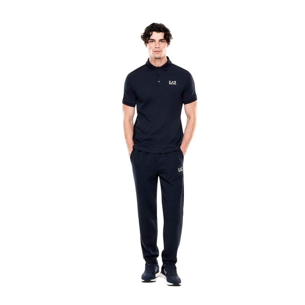 EA7 Emporio Armani Blue Cotton Sportswear