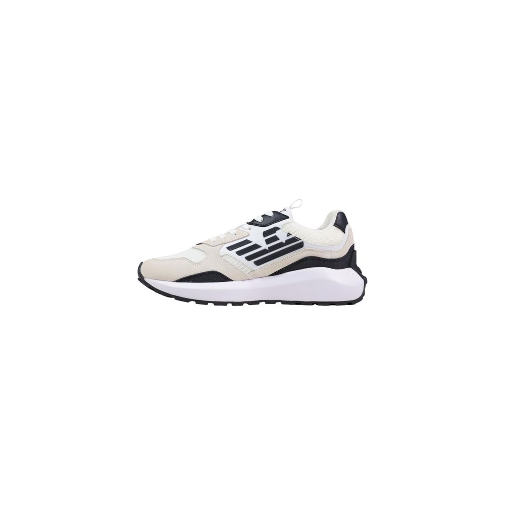 EA7 Emporio Armani Black And White Polyethylene Athletic Sneakers