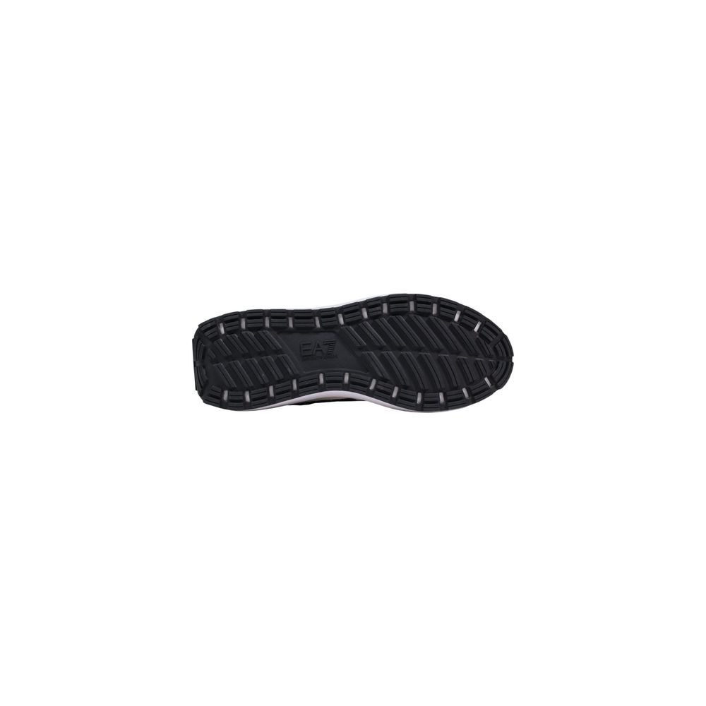 EA7 Emporio Armani Black And White Polyethylene Athletic Sneakers
