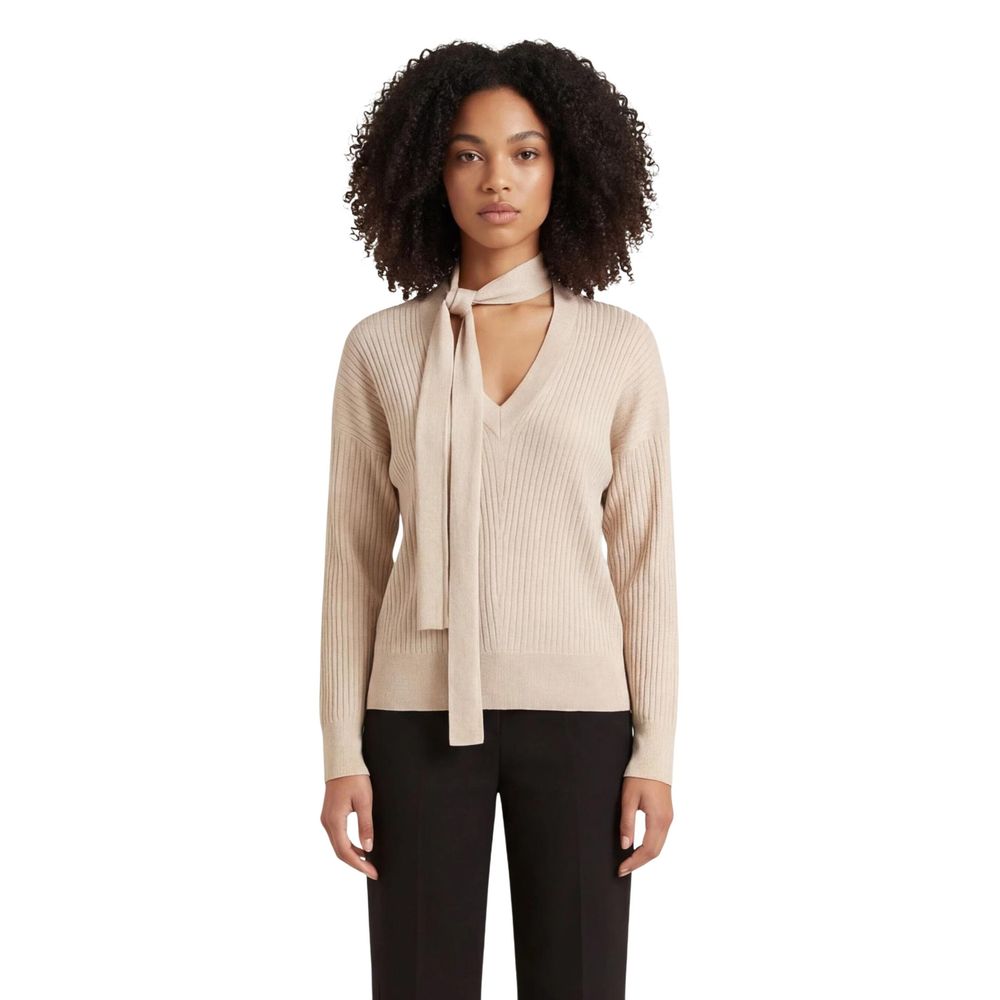 Liu Jo Gold Viscose Sweatshirt