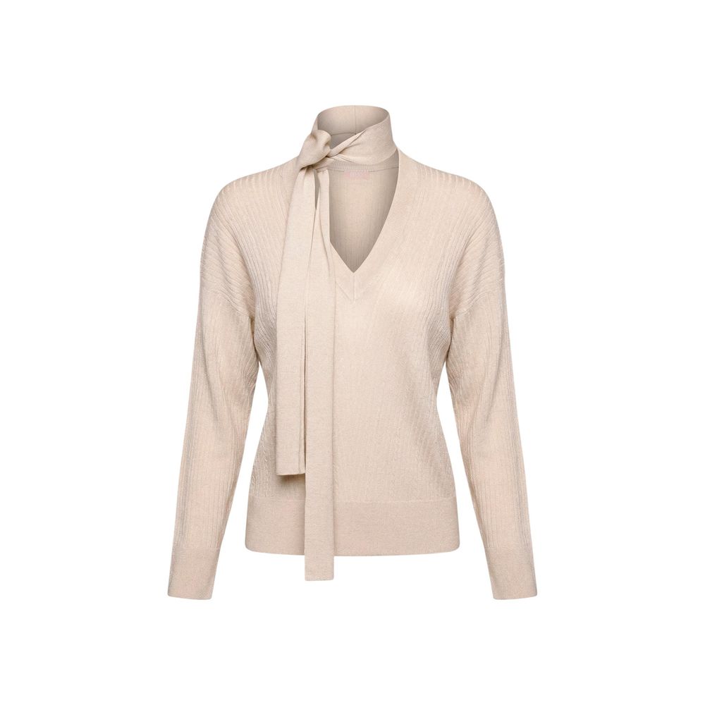 Liu Jo Gold Viscose Sweatshirt