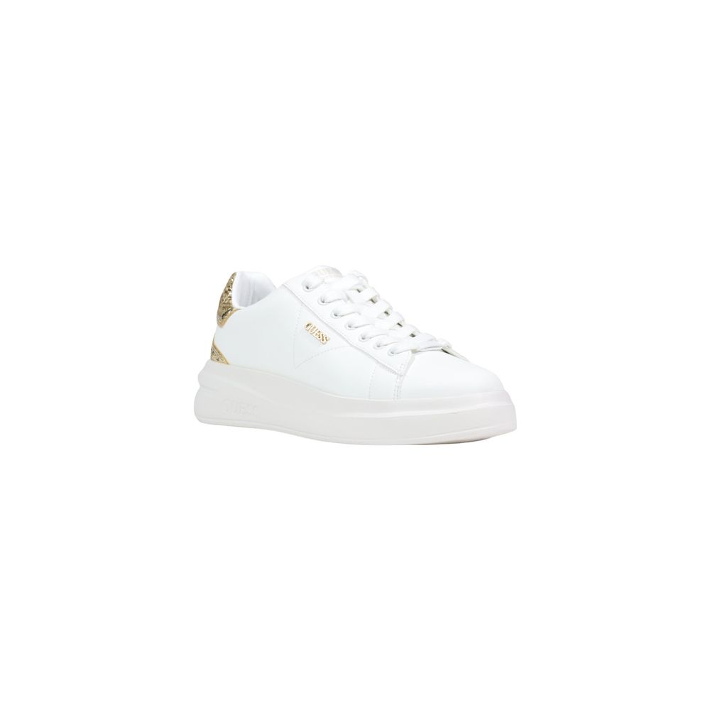 Guess White Leather Low Top Sneakers