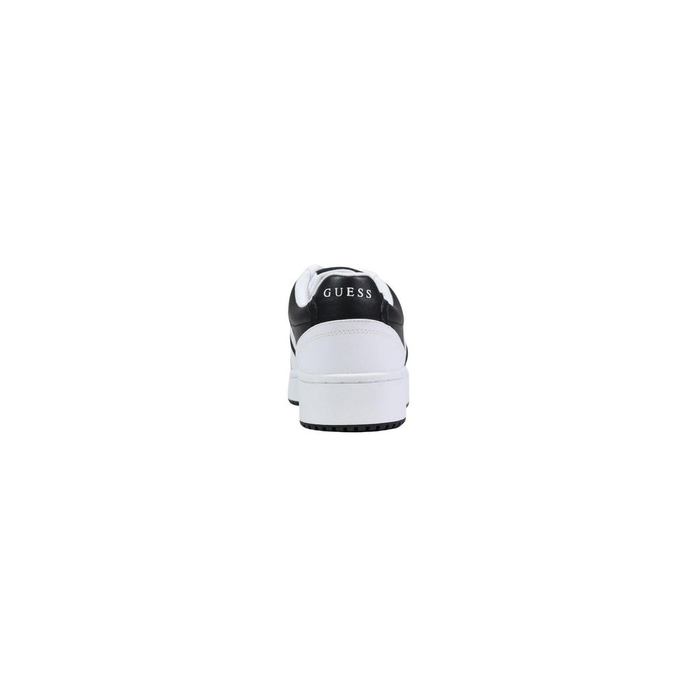 Guess Black And White Polyethylene Low Top Sneakers