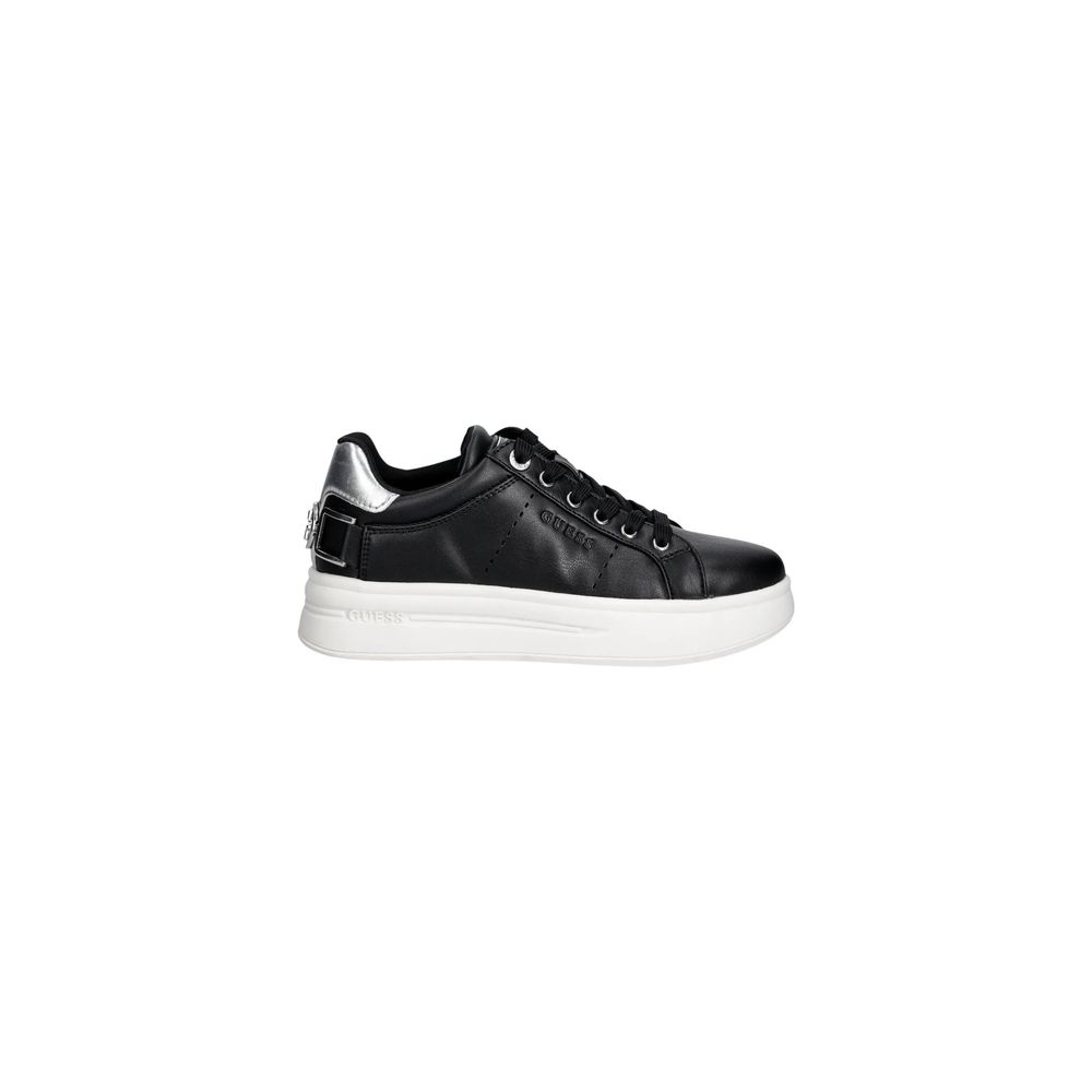 Guess Black Polyethylene Platform Sneakers