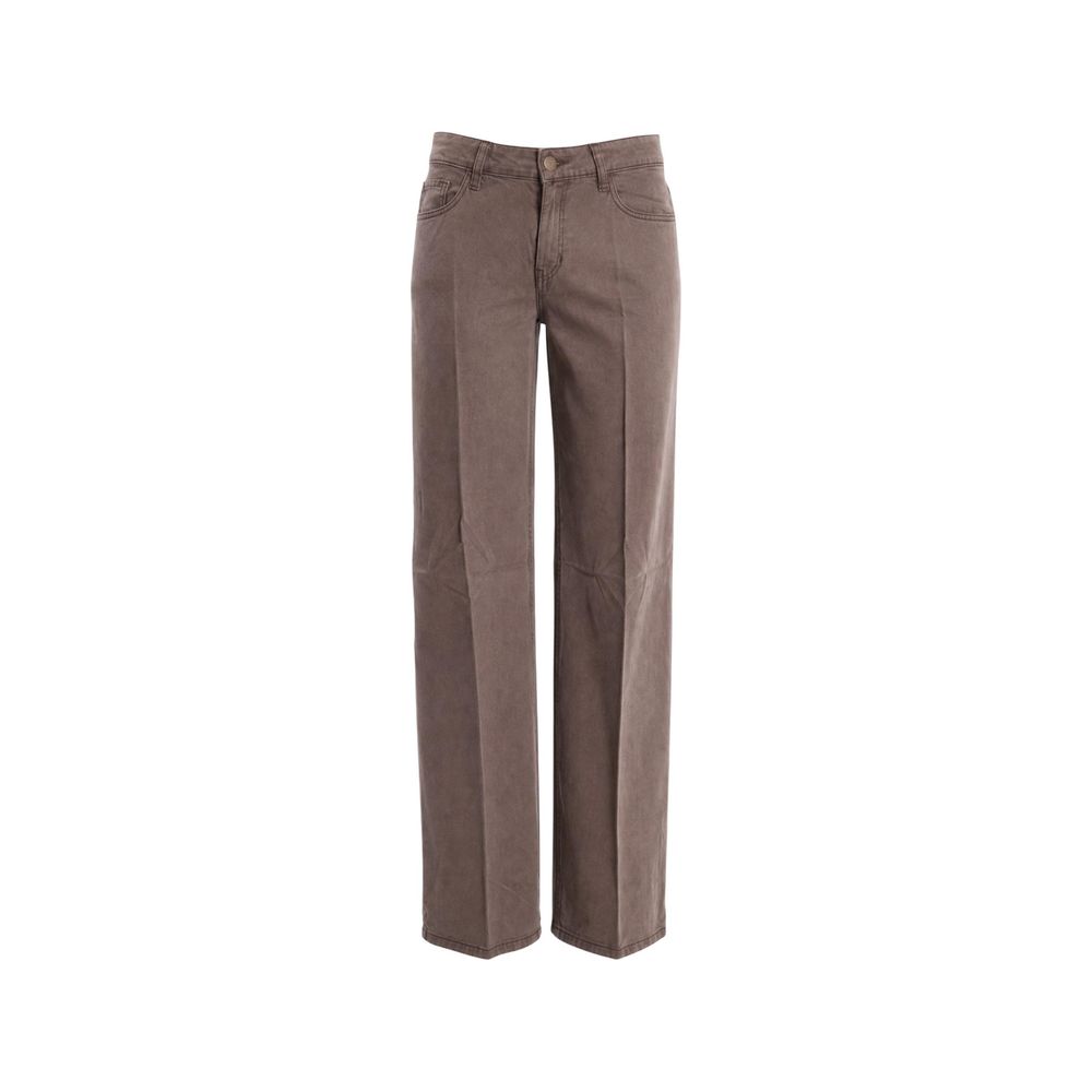 Guess Beige Lyocell Flared Pants