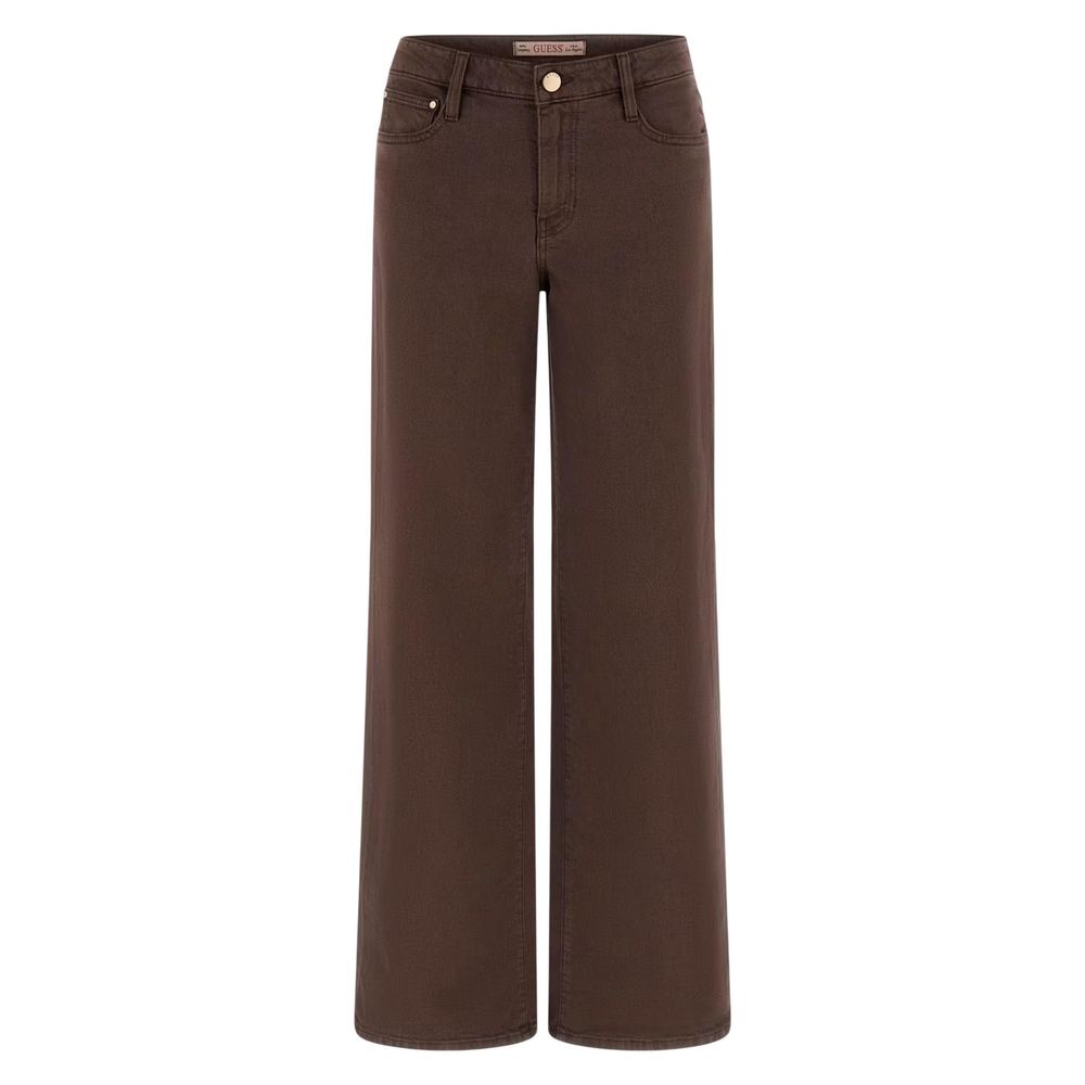 Guess Brown Lyocell Flared Pants