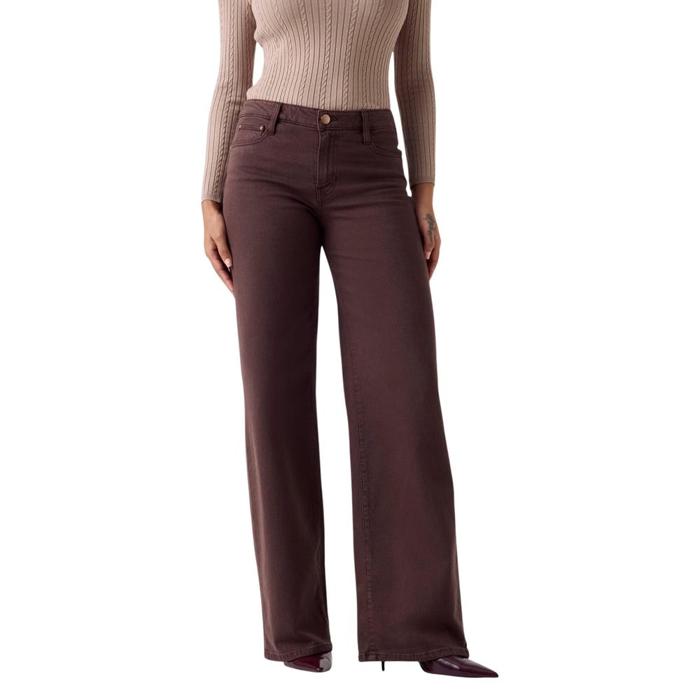 Guess Brown Lyocell Flared Pants