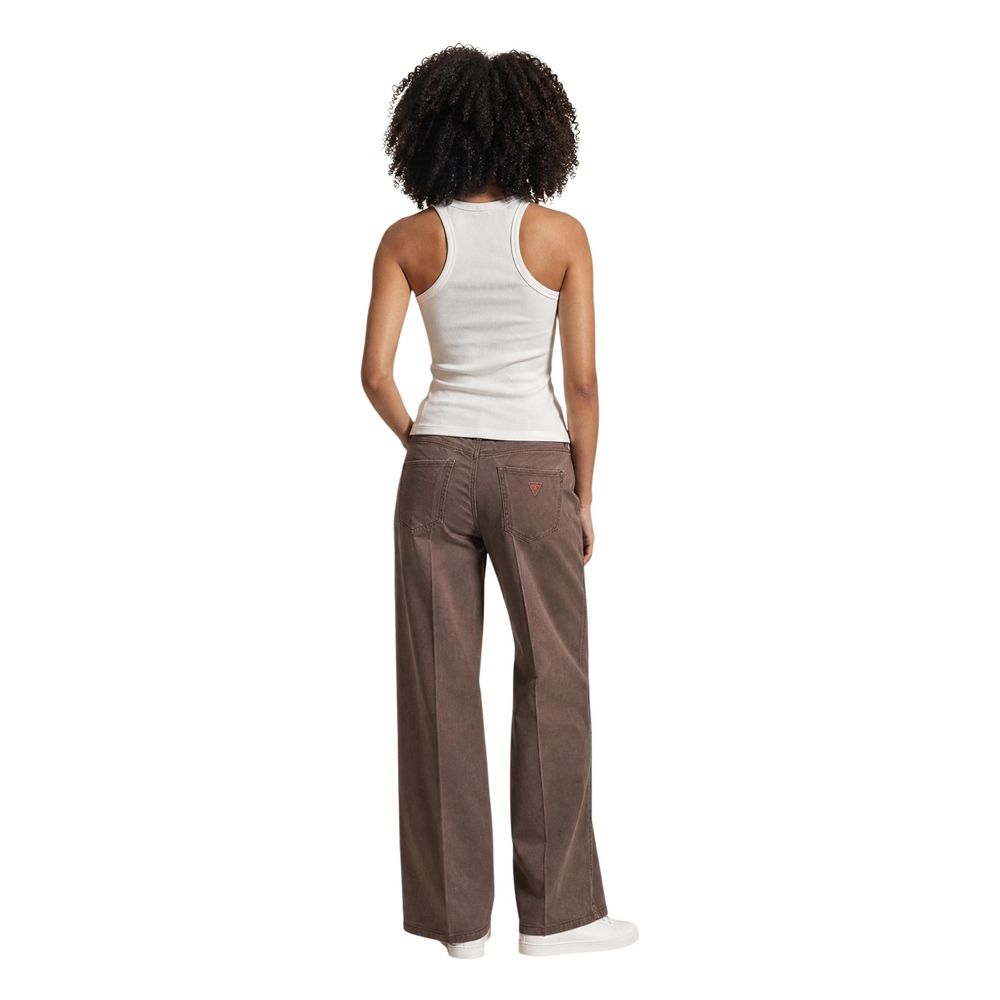 Guess Beige Lyocell Flared Pants
