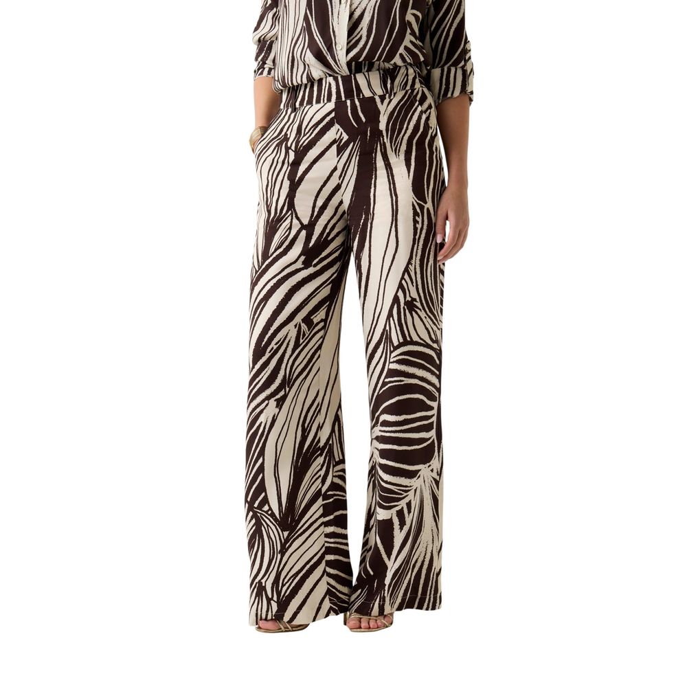 Guess Brown Viscose Casual Pants