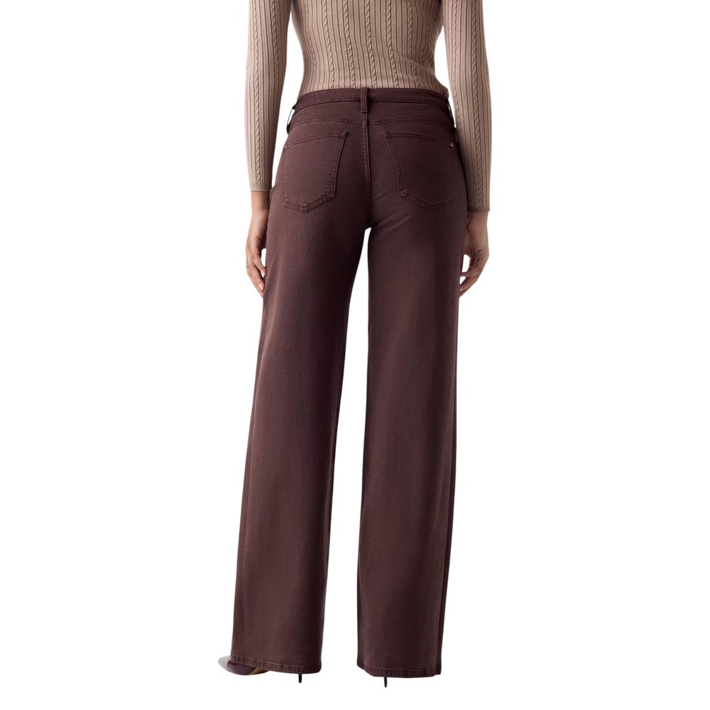 Guess Brown Lyocell Flared Pants