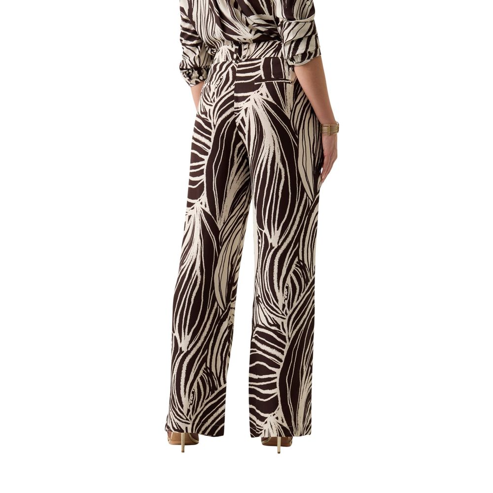 Guess Brown Viscose Casual Pants