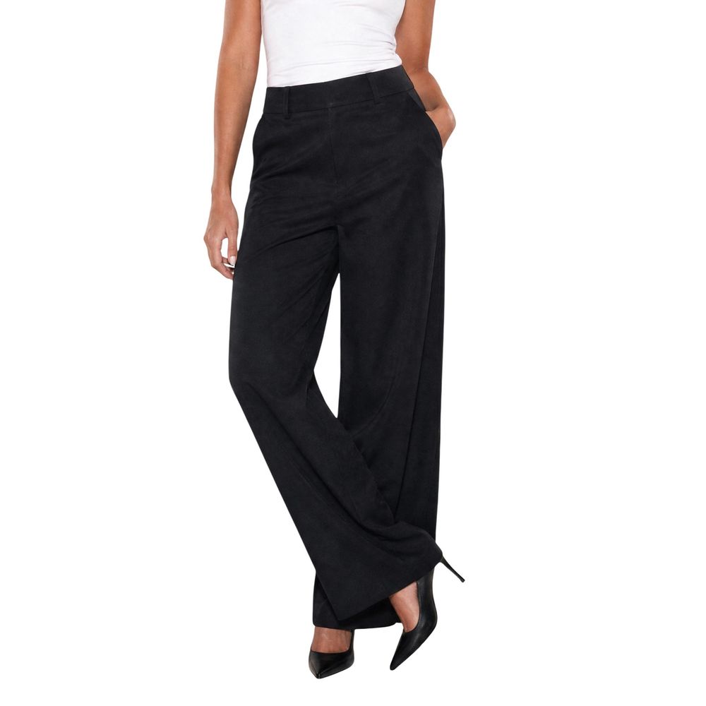 Guess Black Viscose Casual Pants