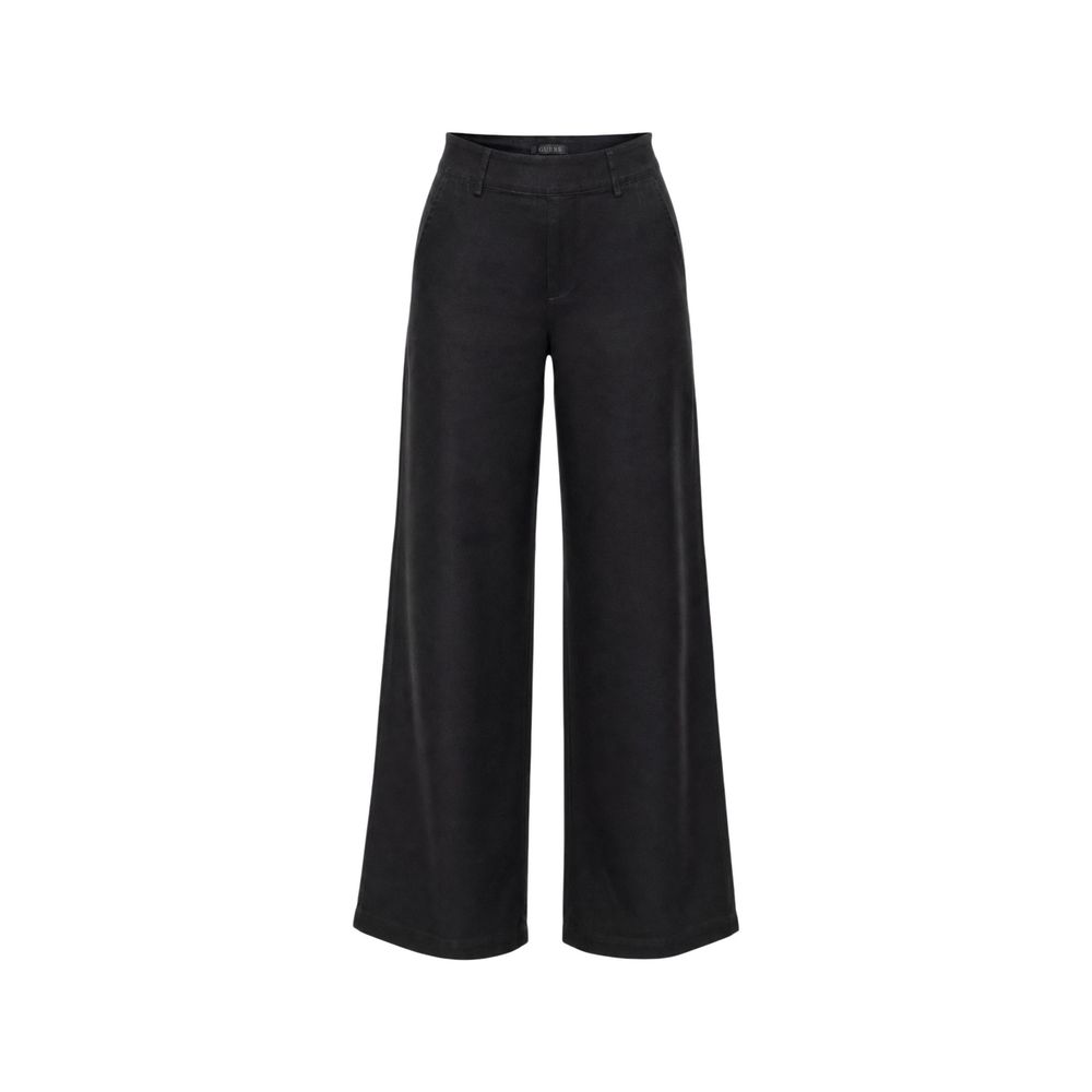 Guess Black Viscose Casual Pants