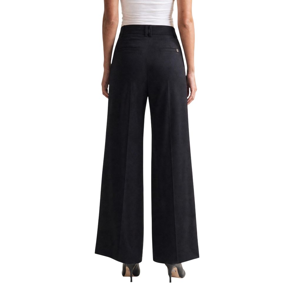 Guess Black Viscose Casual Pants