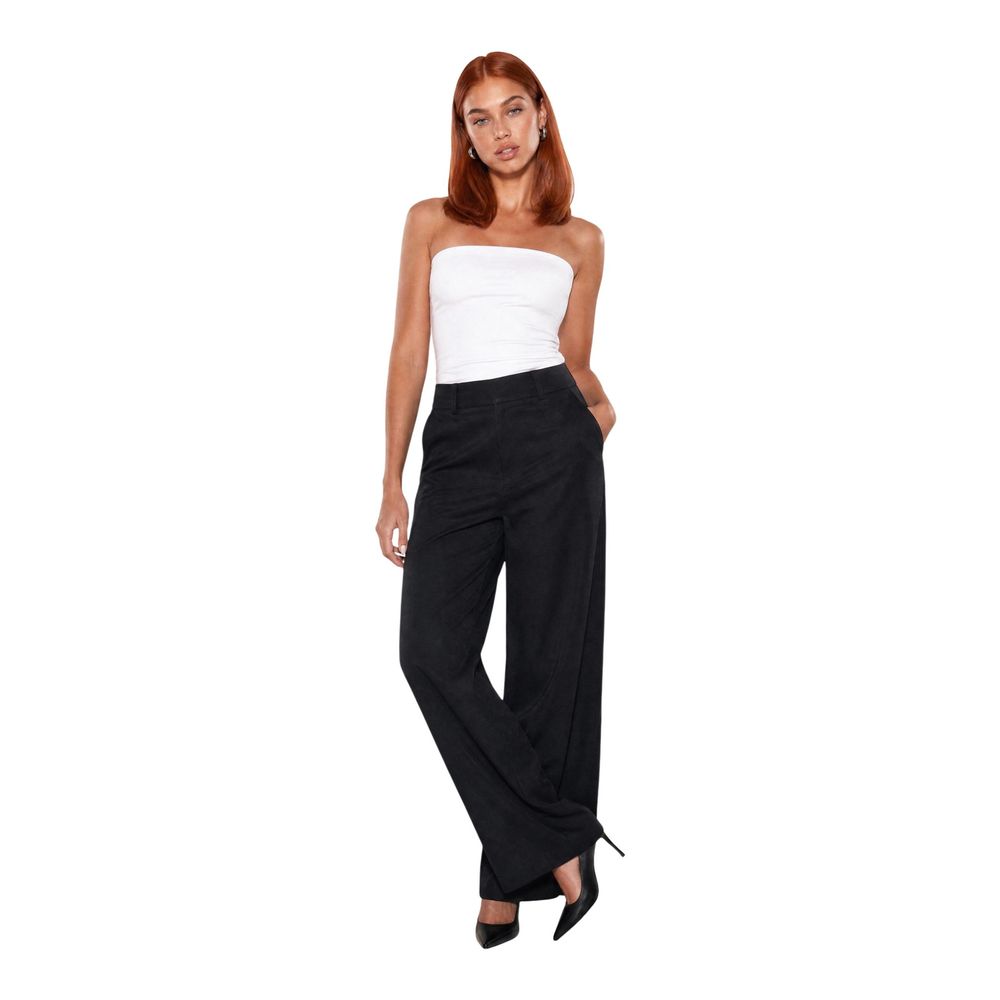 Guess Black Viscose Casual Pants