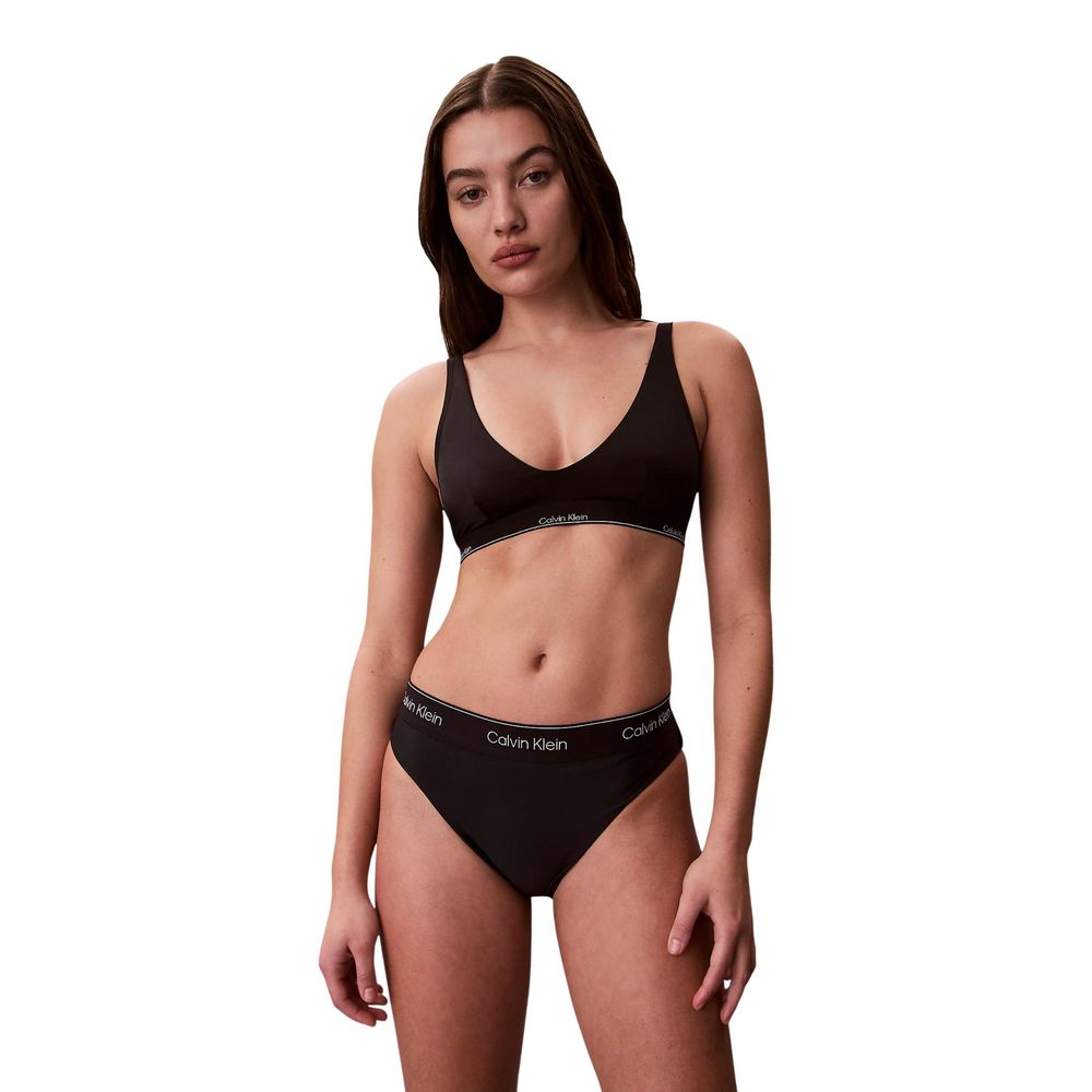 Calvin Klein Jeans Black Recycled Polyester Bikini