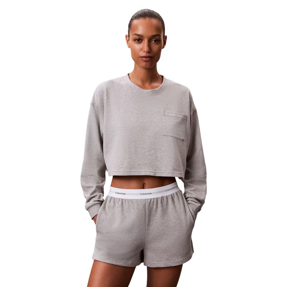 Calvin Klein Underwear Gray Cotton Bottoms Sleepwear