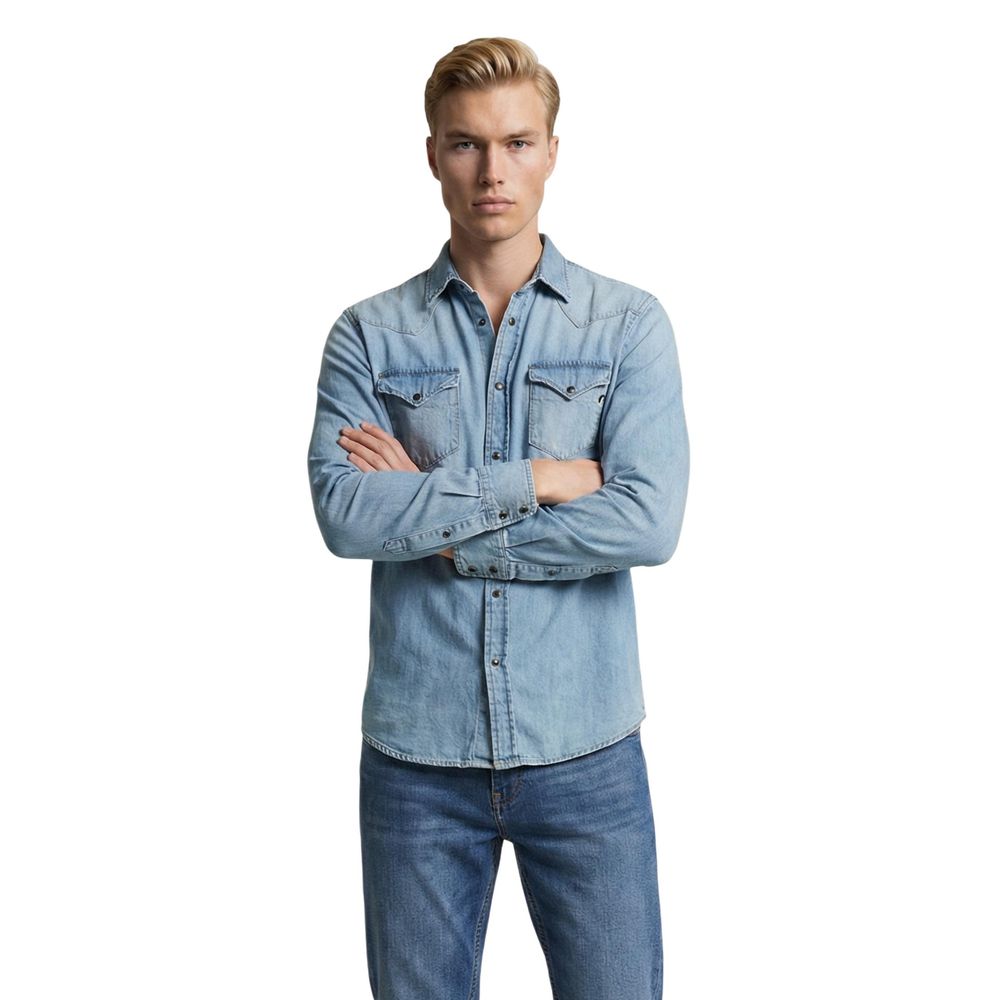 Replay Light Blue Denim Shirt