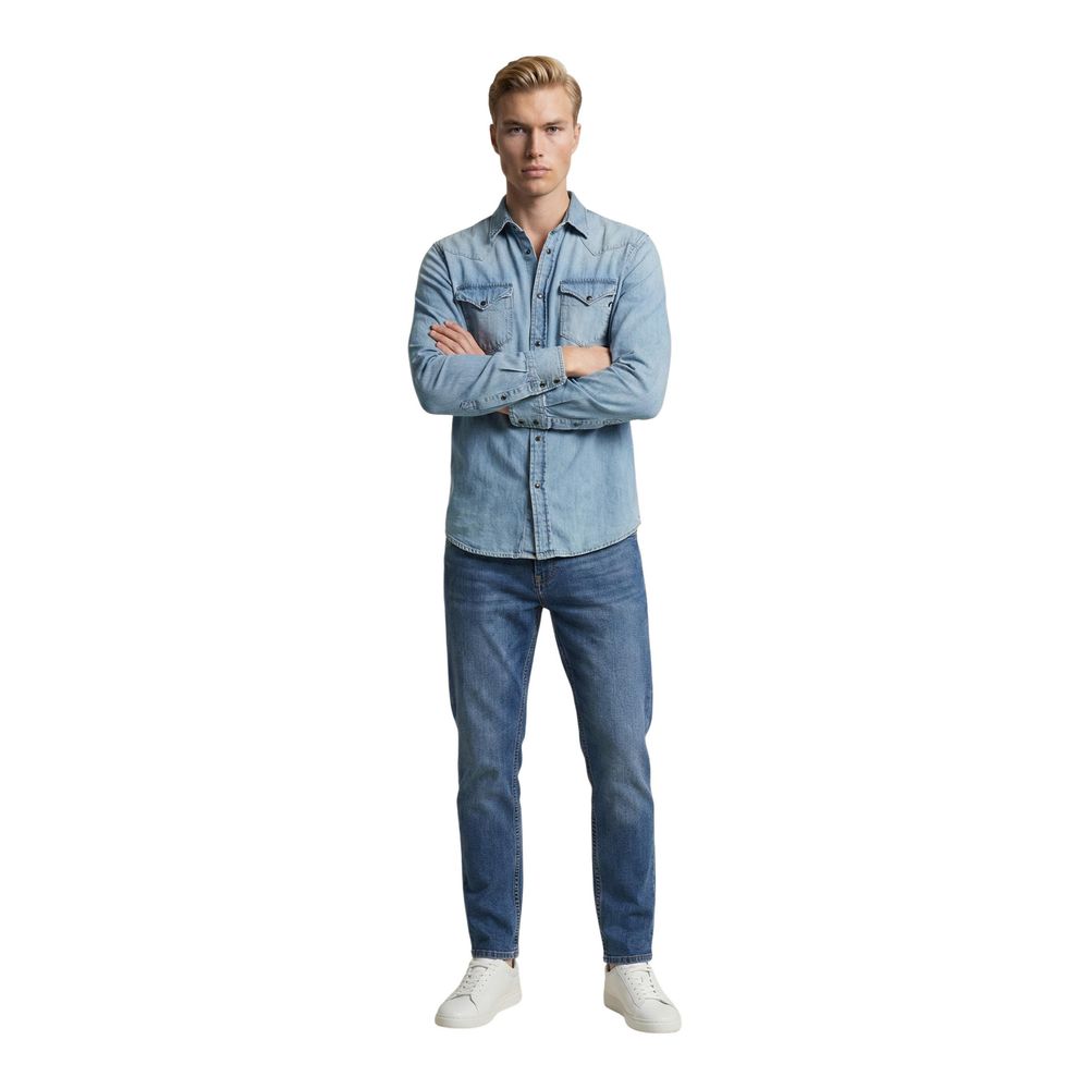 Replay Light Blue Denim Shirt