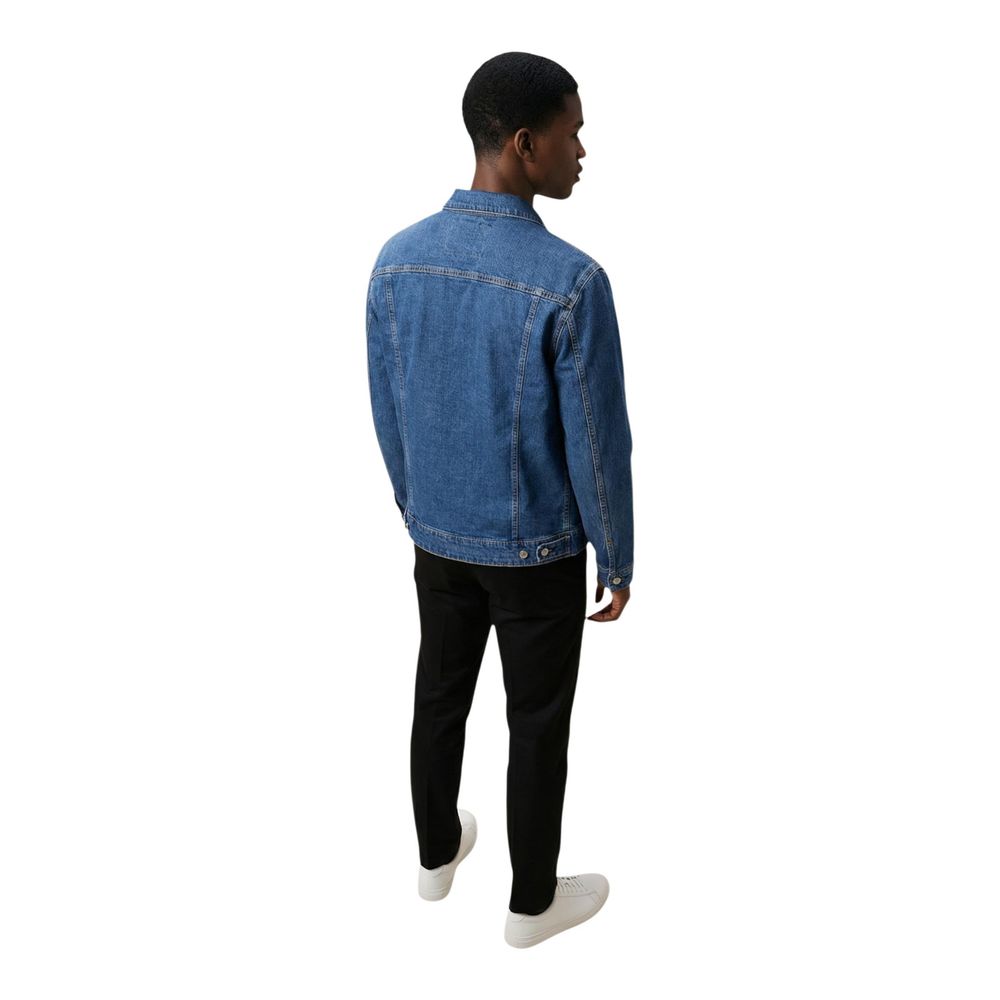 Replay Blue Cotton Denim Jacket