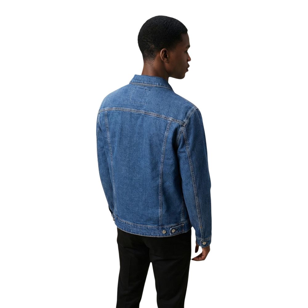 Replay Blue Cotton Denim Jacket