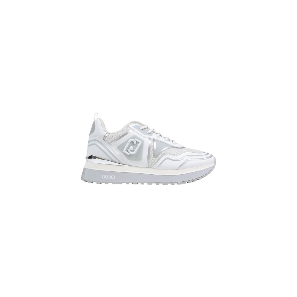Liu Jo White Artificial Leather Chunky Sneakers