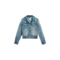 Desigual Blue Elastane Denim Jacket