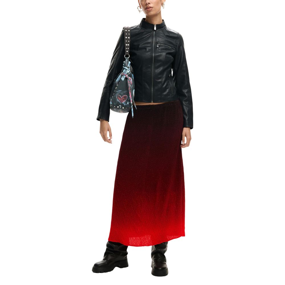 Desigual Black Polyethylene Leather Jacket