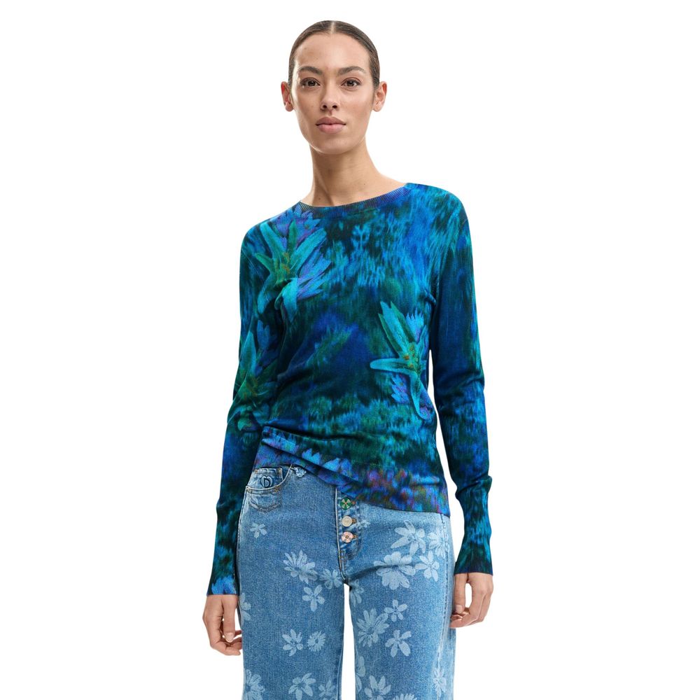 Desigual Green Viscose Sweatshirt