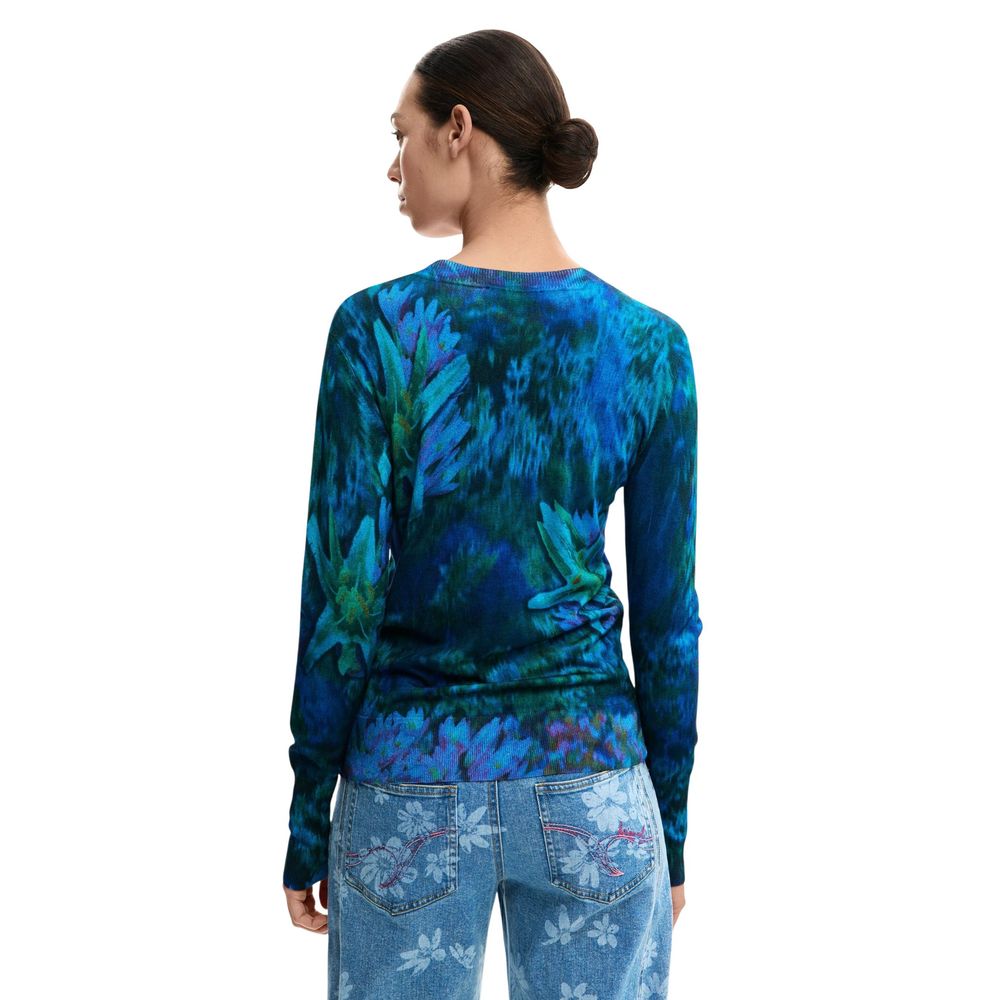 Desigual Green Viscose Sweatshirt