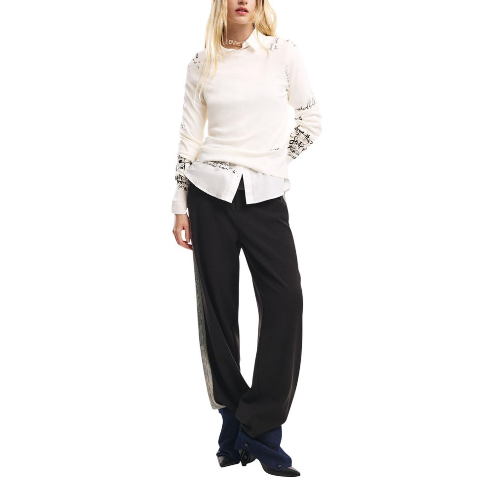 Desigual Black Polyester Pants