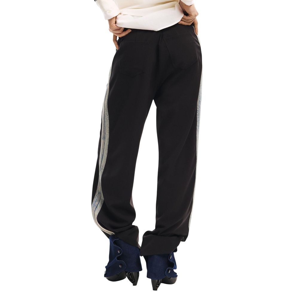 Desigual Black Polyester Pants