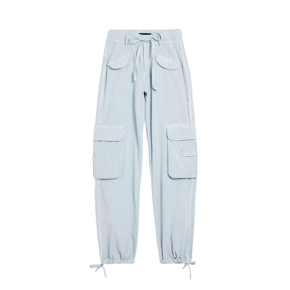 Desigual Blue Cotton Casual Pants