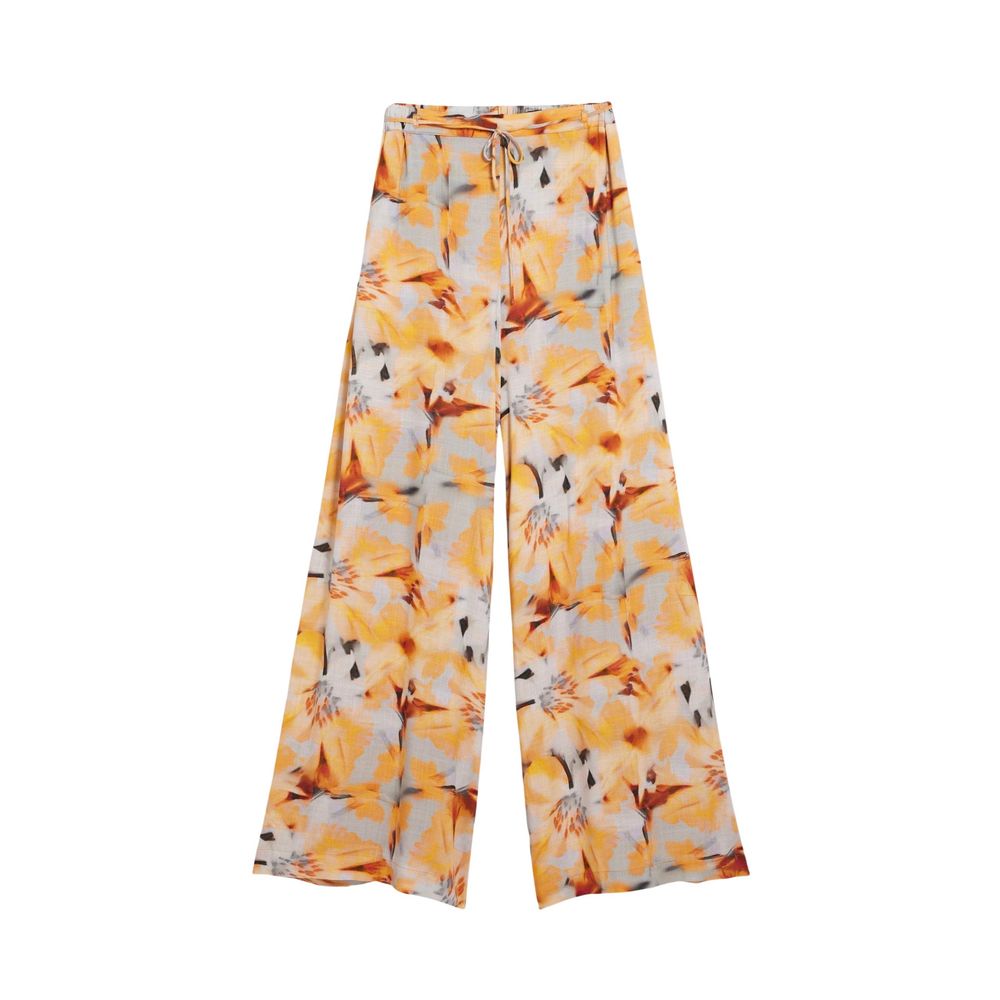Desigual Orange Viscose Casual Pants