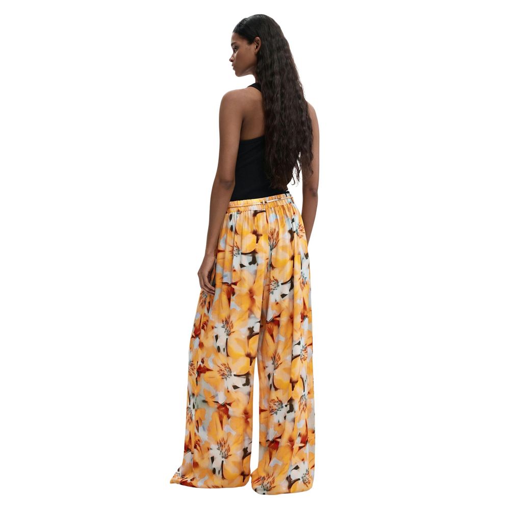 Desigual Orange Viscose Casual Pants