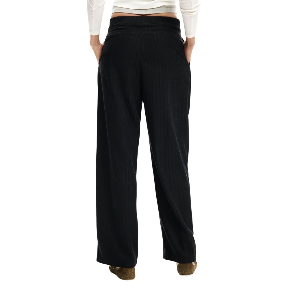 Desigual Black Polyester Casual Pants