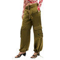 Desigual Bicolor Polyester Cargo Pants