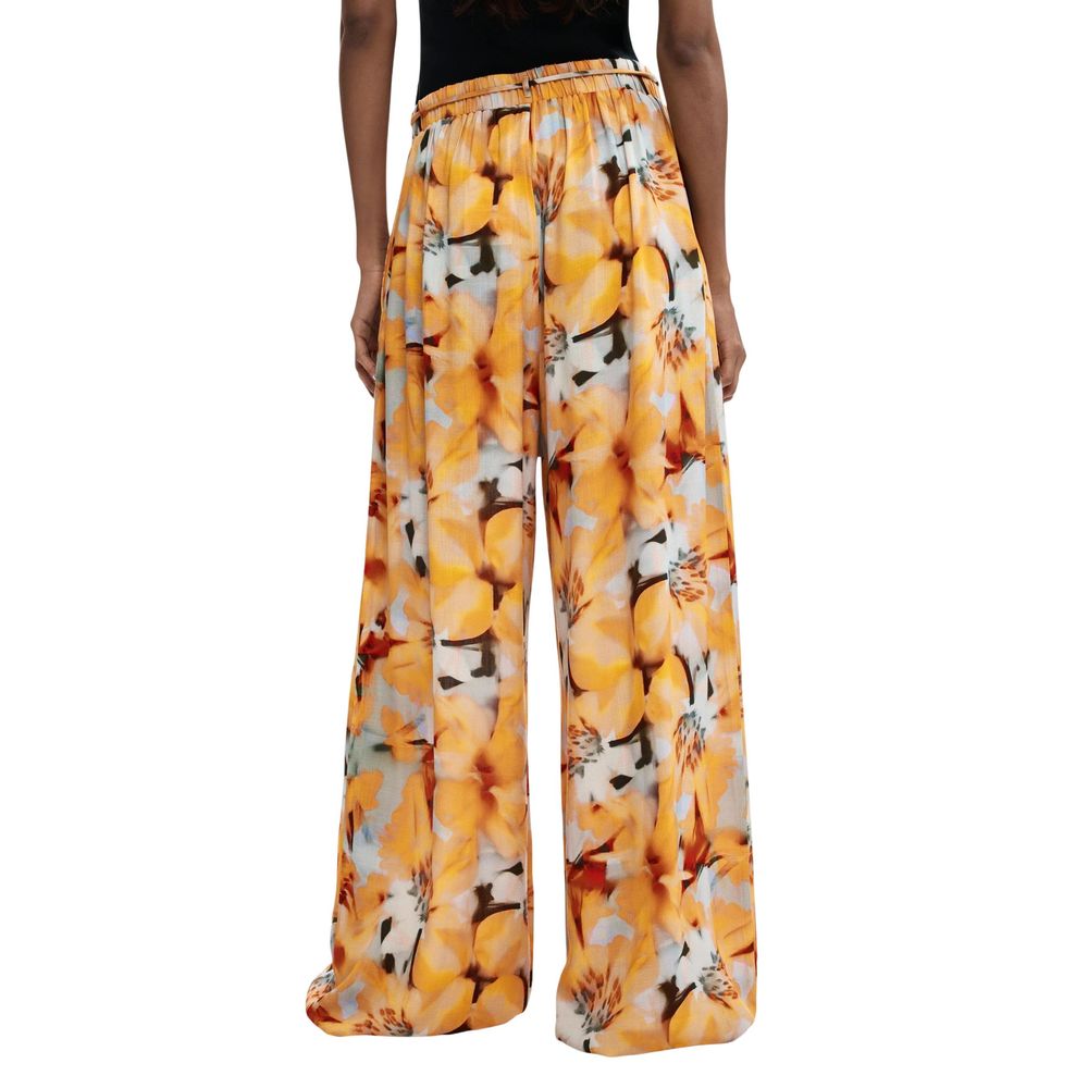 Desigual Orange Viscose Casual Pants