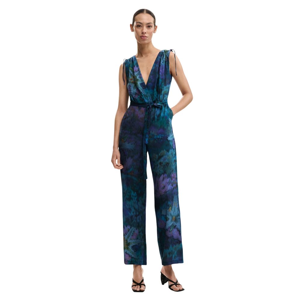 Desigual Blue Viscose Jumpsuit