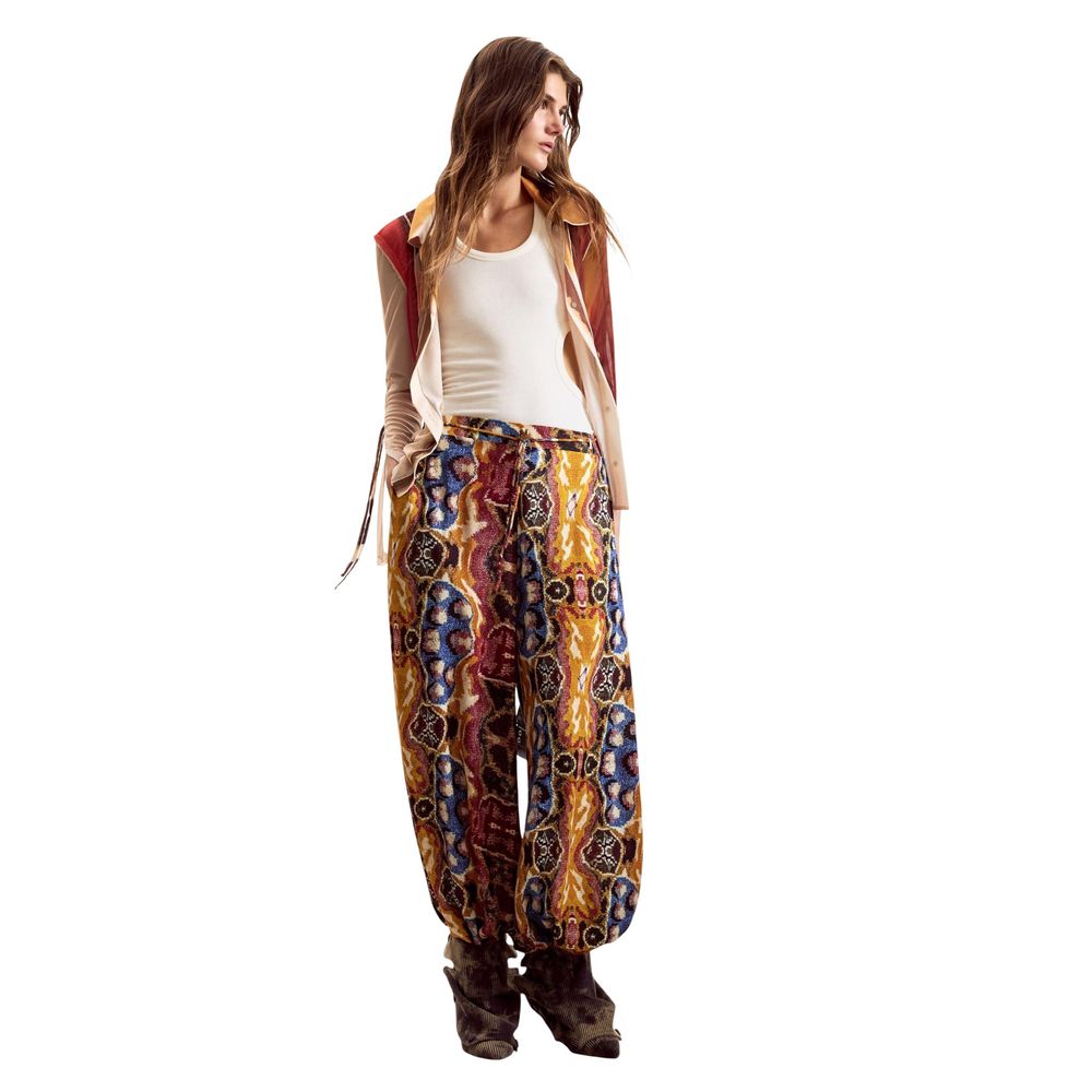 Desigual Orange Viscose Casual Pants