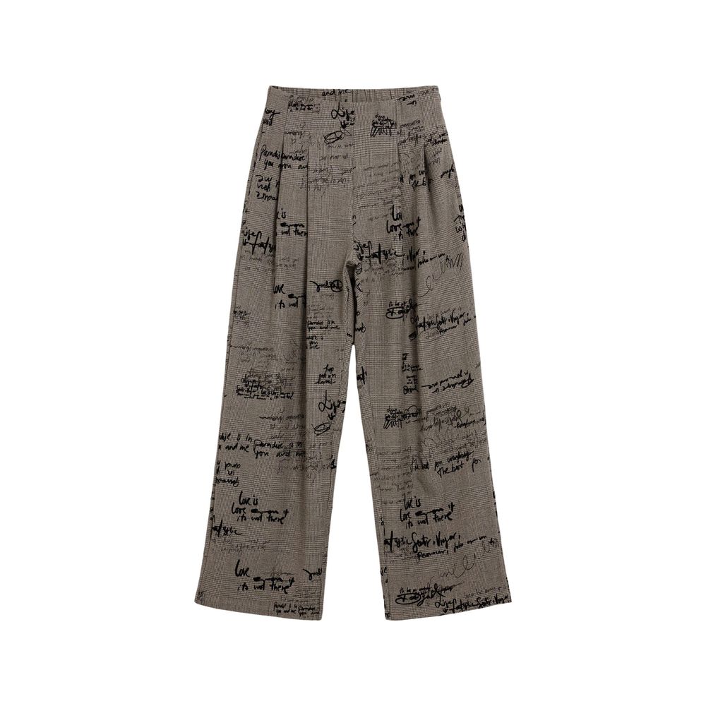 Desigual Gray Polyester Casual Pants
