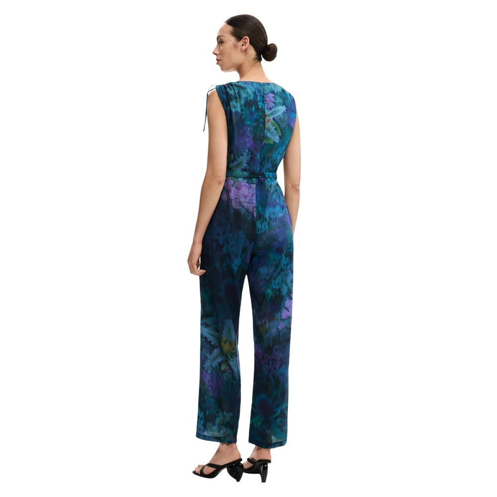 Desigual Blue Viscose Jumpsuit