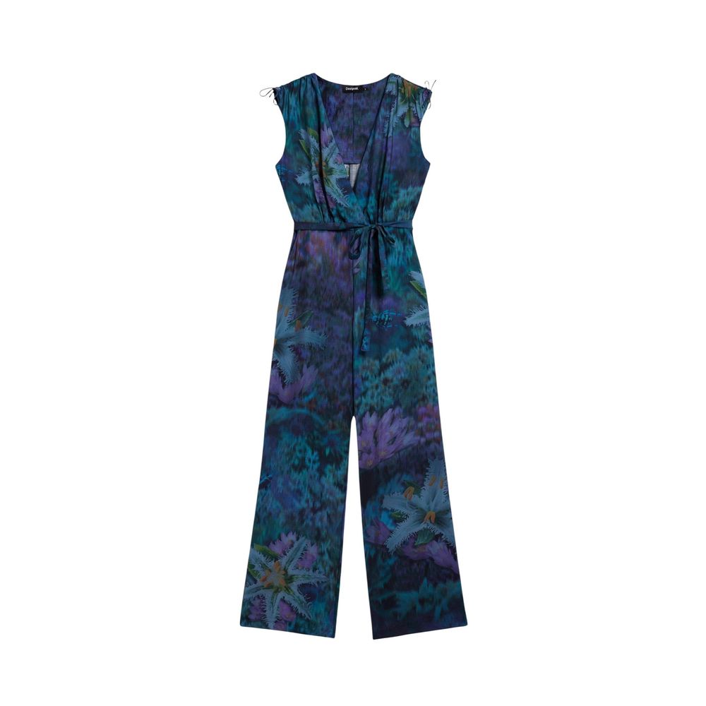 Desigual Blue Viscose Jumpsuit