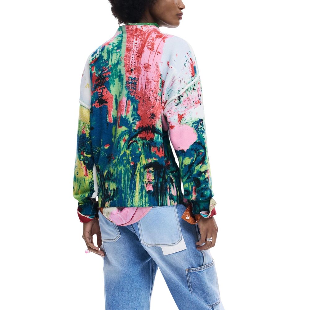 Desigual Red Marabou Sweatshirt