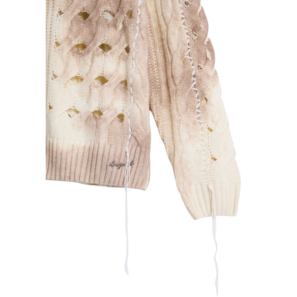 Desigual Beige Marabou Sweatshirt