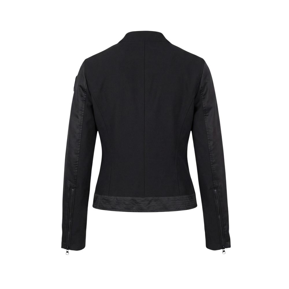 Blauer Black Polyamide Biker Jacket