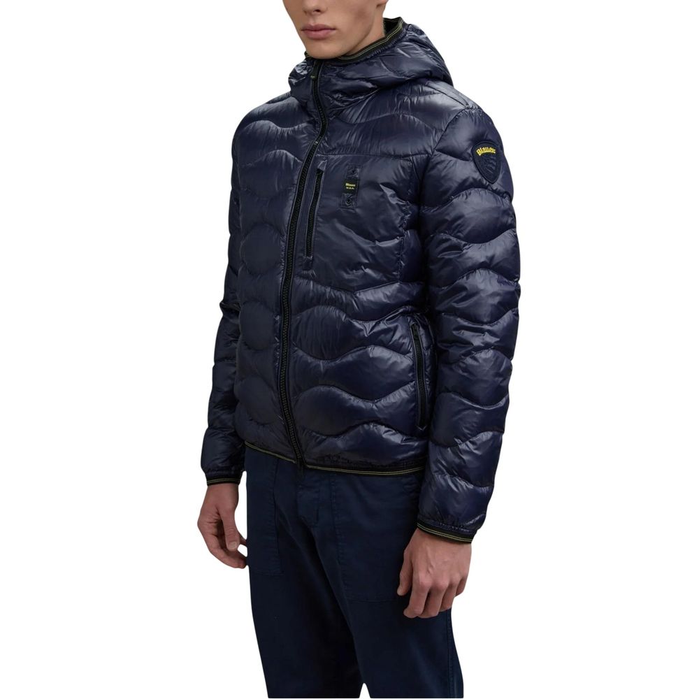 Blauer Blue Polyamide Shell Jacket