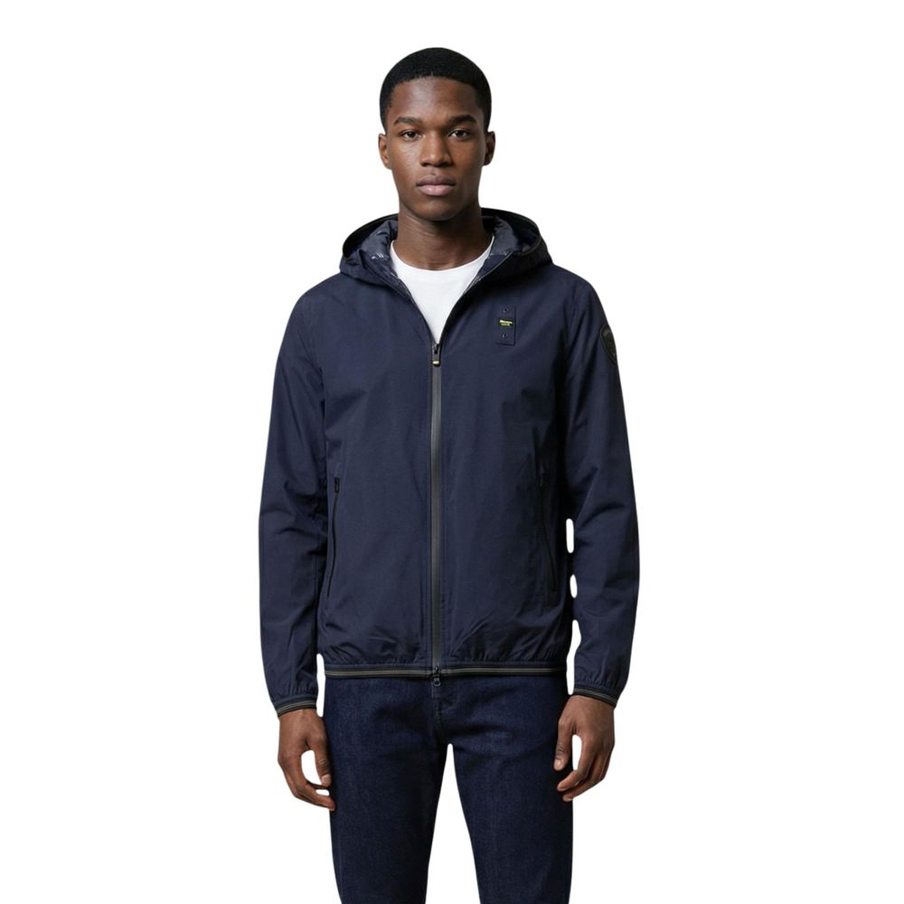 Blauer Blue Polyamide Shell Jacket